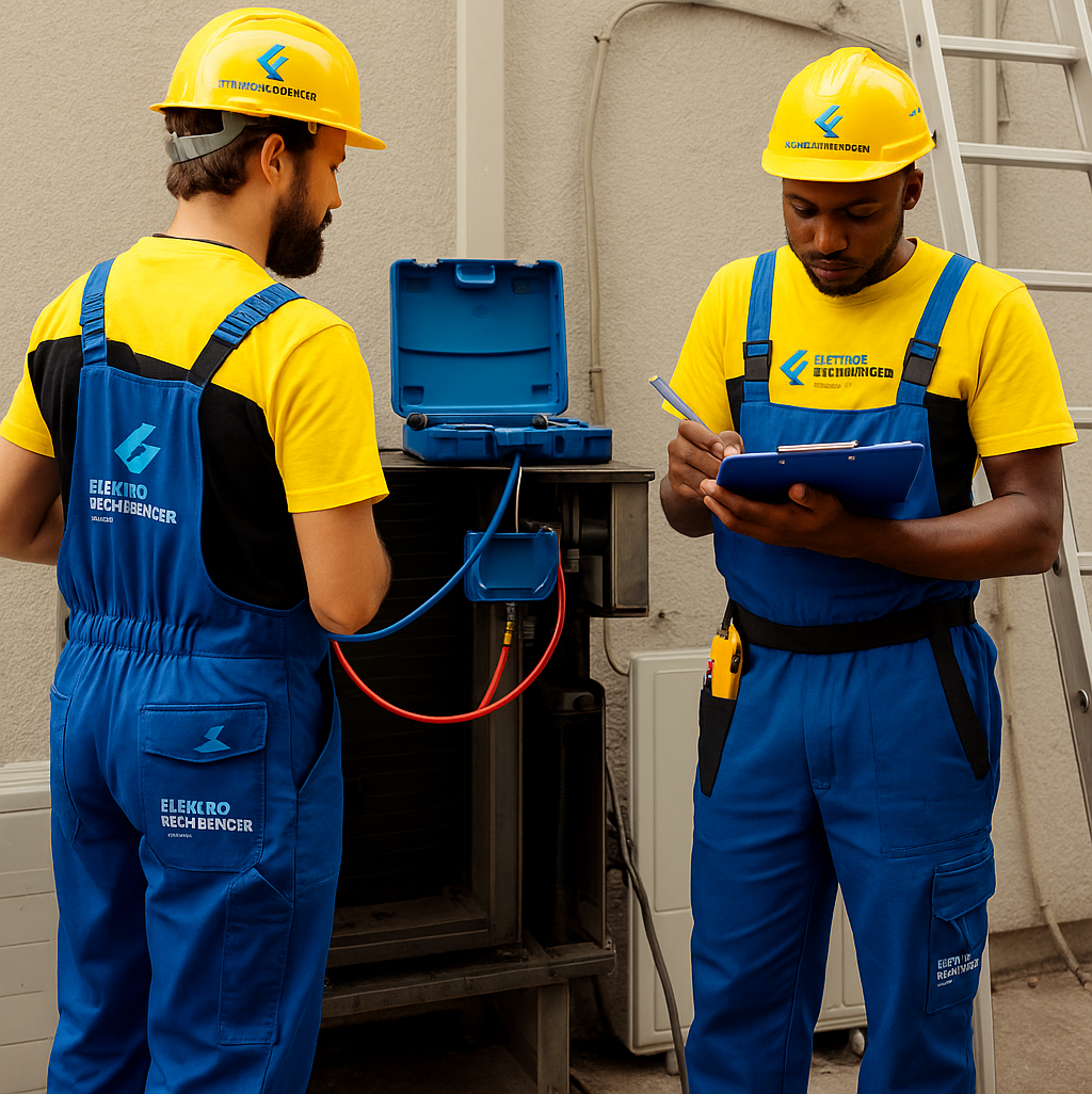 E-Rechberger Elektriker bei der Arbeit